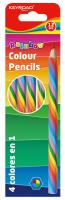 Opakowanie Kredki ołówkowe trójkątne tęczowe 12 sztuk mix kolorów