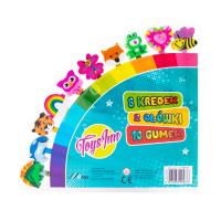 Opakowanie KREDKI Z GUMKAMI 10 SZT STN 5676