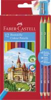 Okładka książki Kredki Zamek 12kol.+3 kredki+temper. FABER CASTELL