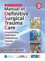 Okładka książki Manual of Definitive Surgical Trauma Care