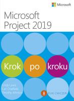 Microsoft Project 2019 Krok po kroku. Autor: Cindy Lewis, Chatfield Carl, Johnson Timothy. SmakLiter.pl Okładka książki Microsoft Project 2019 Krok po kroku