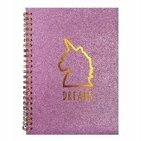 Opakowanie Notes A5/80K linia brokatowa okładka