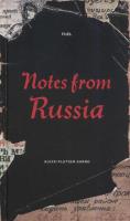 Notes from Russia. Autor: Plutser-Sarno Alexei. SmakLiter.pl Okładka książki Notes from Russia