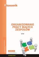 Org. pracy małych zespołów podr. w.2019 EKONOMIK. Autor: Iza Flor. SmakLiter.pl Okładka książki Org. pracy małych zespołów podr. w.2019 EKONOMIK