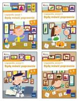 Owocna edukacja Zestaw Logopedia Będę mówić poprawnie Zeszyt 1-4. Wydawca: MAC Edukacja. SmakLiter.pl Opakowanie Owocna edukacja Zestaw Logopedia Będę mówić poprawnie Zeszyt 1-4