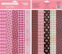 Opakowanie Papier ozdobny Rose 20x29 cm HAPPY COLOR