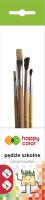 Opakowanie Pędzle szkolne mix włosia B 4szt HAPPY COLOR