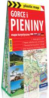 Okładka książki Plastic map Gorce i Pieniny 1:25 000 mapa w.2019