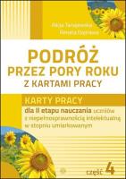 Okładka książki Podróż przez pory roku z kartami pracy cz.4