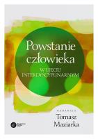 Okładka książki POWSTANIE CZŁOWIEKA W UJĘCIU INTERDYSCYPLINARNYM