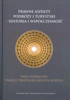 Okładka książki Prawne aspekty podróży i turystyki - historia...