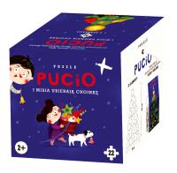 Okładka książki Pucio i Misia ubiera choinkę