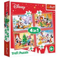 Opakowanie Puzzle 4w1 Świateczny czas TREFL