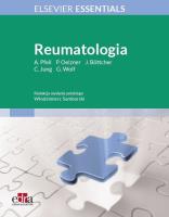 Reumatologia. Autor: A. Pfeil, P. Oelzner, J. Böttcher, Jung C.G., Schwanitz Wolfgang G.. SmakLiter.pl Okładka książki Reumatologia