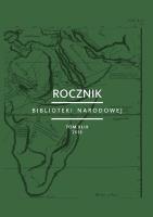 Rocznik Biblioteki Narodowej Tom XLIX. Autor: praca zbiorowa. SmakLiter.pl Okładka książki Rocznik Biblioteki Narodowej Tom XLIX