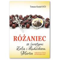 Różaniec ze świętymi Zelią i Ludwikiem Martin. Autor: Tomasz Kozioł. SmakLiter.pl Okładka książki Różaniec ze świętymi Zelią i Ludwikiem Martin