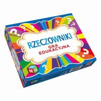 Rzeczowniki - gra edukacyjna. Wydawca: MULTIGRA. SmakLiter.pl Opakowanie Rzeczowniki - gra edukacyjna