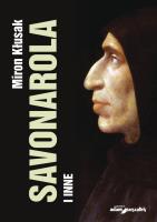 Savonarola i inne. Autor: Miron Kłusak. SmakLiter.pl Okładka książki Savonarola i inne