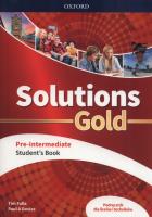 Solutions Gold Pre- Intermediate SB OXFORD. Autor: Tim Falla i Paul A. Davies. SmakLiter.pl Okładka książki Solutions Gold Pre- Intermediate SB OXFORD