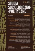Opakowanie Studia Socjologiczno-Polityczne 1/10/2019