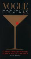 Vogue Cocktails. Autor: McNulty Henry. SmakLiter.pl Okładka książki Vogue Cocktails
