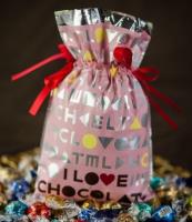 Opakowanie Worek I love chocolate Róż 20x30cm (5szt) PAKADO