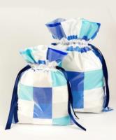 Opakowanie Worek Niebieskie Kwadraty 30x45cm (5szt) PAKADO