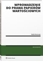 Okładka książki Wprowadzenie do prawa papierów wartościowych