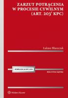 Zarzut potrącenia w procesie cywilnym. Autor: Błaszczak Łukasz. SmakLiter.pl Okładka książki Zarzut potrącenia w procesie cywilnym