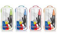 Opakowanie ZESTAW GEOMETRYCZNY 8 ELEMENTOWY – 4 KOLORY COLORINO SCHOOL