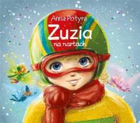 ZUZIA NA NARTACH. Autor: Anna Potyrała. SmakLiter.pl Okładka książki ZUZIA NA NARTACH
