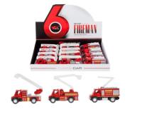 Opakowanie Auto metalowe straż pożarna 13cm