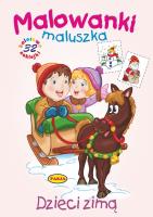 DZIECI ZIMĄ MALOWANKI MALUSZKA. Autor: Ernest Błędowski. SmakLiter.pl Okładka książki DZIECI ZIMĄ MALOWANKI MALUSZKA