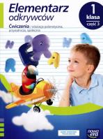 Elementarz odkrywców. Ćwiczenia 1/3 NE. Autor: Stępień Barbara, Hryszkiewicz Ewa, Winiecka-Nowak Joanna. SmakLiter.pl Okładka książki Elementarz odkrywców. Ćwiczenia 1/3 NE