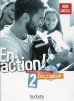 En Action 2. Zeszyt ćwiczeń+CD. Autor: Fabienne Gallon, Cline Himber. SmakLiter.pl Okładka książki En Action 2. Zeszyt ćwiczeń+CD
