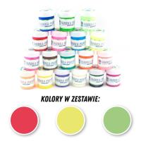 Opakowanie FARBKI TEKSTYLNE 25ML ZESTAW NR 1 - 3 KOLORY (FLUO CZEROWNY/FLUO ŻÓŁTY/FLUO ZIELONY)