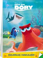 Okładka książki Gdzie jest Dory. Koloruję i naklejam