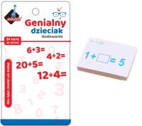 Opakowanie Genialny dzieciak - fiszki matematyczne dodawanie