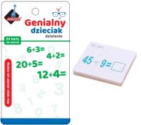 Opakowanie Genialny dzieciak - fiszki matematyczne dzielenie