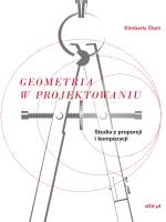 Okładka książki GEOMETRIA W PROJEKTOWANIU STUDIA Z PROPORCJI I KOMPOZYCJI