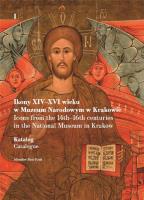 Okładka książki Ikony XIV-XVI w. w Muzeum Narodowym w Krak. T.1-3
