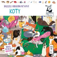 Kapitan Nauka. Puzzle obserwacyjne. Koty 6+. Autor: Opracowanie zbiorowe. SmakLiter.pl Okładka książki Kapitan Nauka. Puzzle obserwacyjne. Koty 6+
