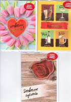 Opakowanie Karnet A5 grająco-świecący Serdeczne życzenia MIX