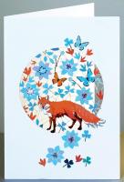 Opakowanie Karnet F08 wycinany + koperta Lis