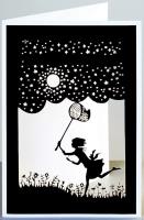 Opakowanie Karnet HDH08 wycinany + koperta Łapanie gwiazd