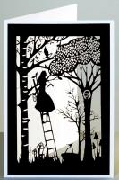 Opakowanie Karnet HDH09 wycinany + koperta Drabina