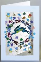 Opakowanie Karnet PM139 wycinany + koperta Zając i kwiaty