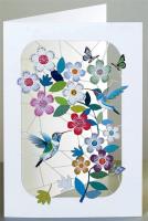 Opakowanie Karnet PM263 wycinany + koperta Kolibery