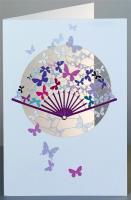 Opakowanie Karnet PM693 wycinany + koperta Wachlarz - motyle