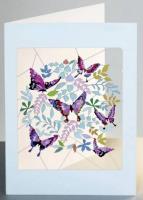 Opakowanie Karnet PM901 wycinany + koperta Motyle